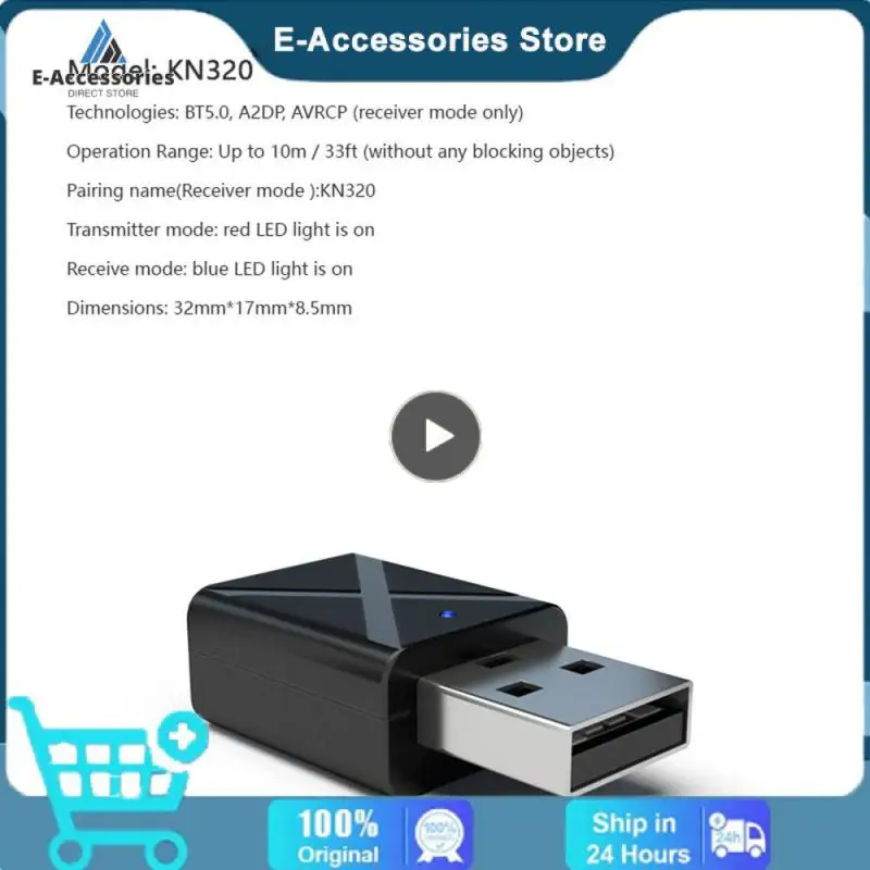 Receiver Connection Sound Quality Sound Speaker Black Standard 5.0 Audio Adapter Adapter Low Latency