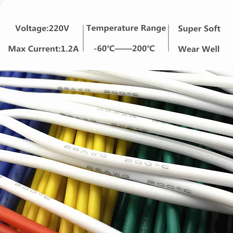 10 stücke 1P Super Weiche Silikon Dupont Kabel Für Arduino 5/10 cm 20 cm 2,54mm Pitch männlich Weiblich Dupont Jumper Draht 22/24AWG Gold Platte – Detail 3