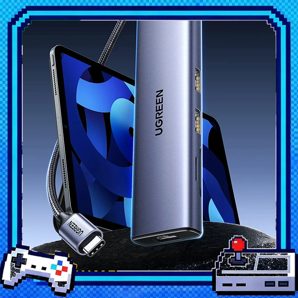 UGREEN CM512 35885 9-in-1 USB C Docking Station HDMI VGA Gigabit Ethernet 3 USB 3.0 SD TF 100W PD 1.5m Cable.