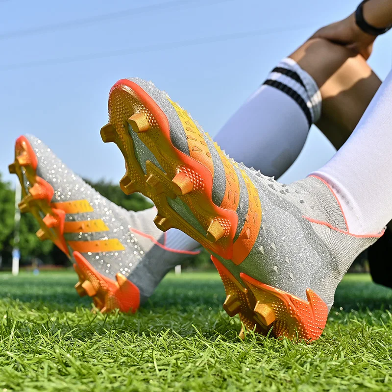 Men Professional Training Indoor Soccer Shoes Society Cleats Training Fast Football Field Boots Original Sneaker Football Shoes