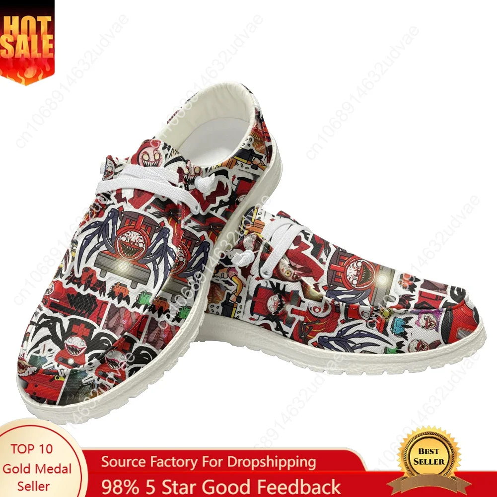 

Choo Choo Charles Casual Shoes Men Woman Flat Shoe Breathable Indoor Outdoor Lightweight Footwear Couple Custom Made Shoe