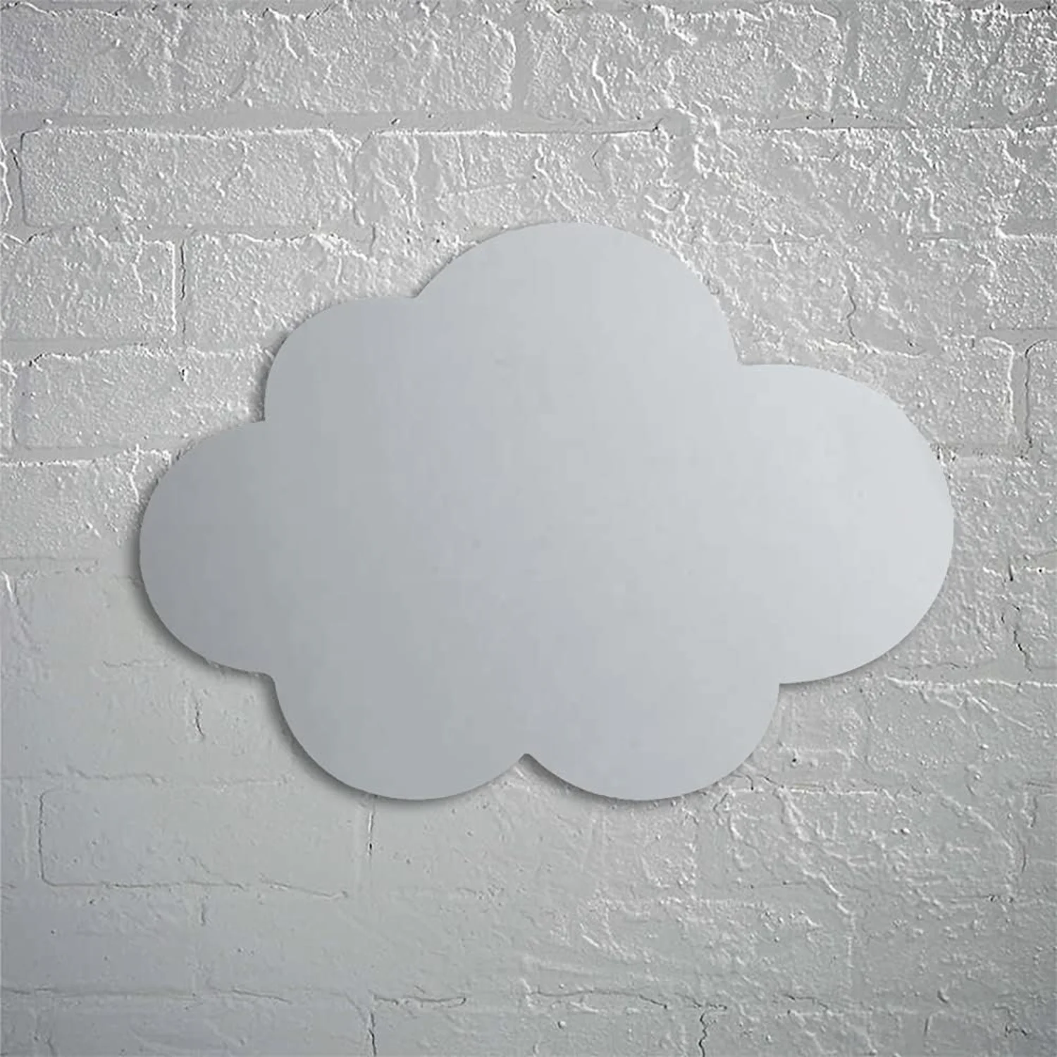 Cloud Shape Irregular Mirror, Acrylic Mirror with Wood Stand, Wall- Frameless Makeup Mirror(Cloud)