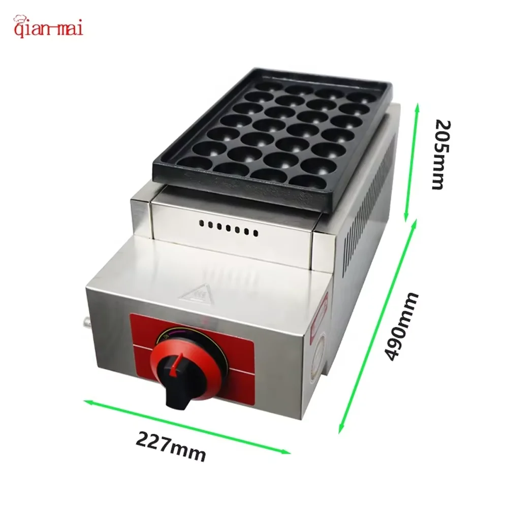 Commercial non stick gas octopus waffle maker, bread maker, non stick PTFE coating, supporting customization