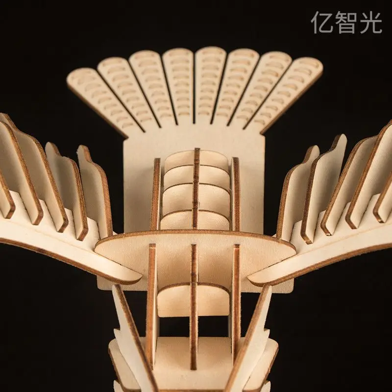 Dapeng Spreads Its Wings Ornaments Wooden Assembled Educational Toys Handmade DIY