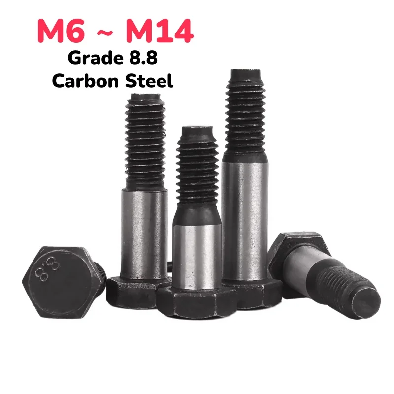

M6 M8 M10 M12 M14 Black Grade 8.8 Carbon Steel Hexagon Locating Plug Screw Hinge-Mounted Bolt