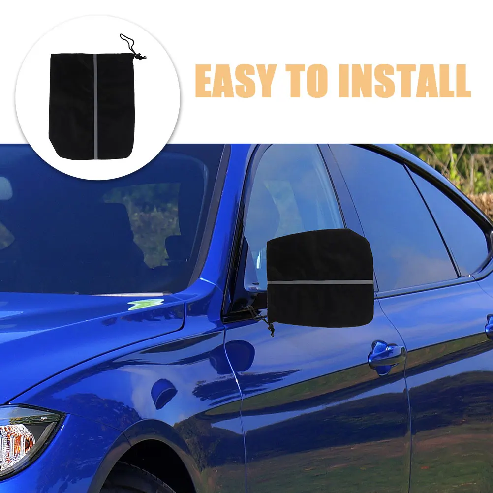 

2pcs Car Side Mirror Covers Dust Rain Snow Protective Cover For Rear View Mirror Oxford Cloth Universal Auto Accessories