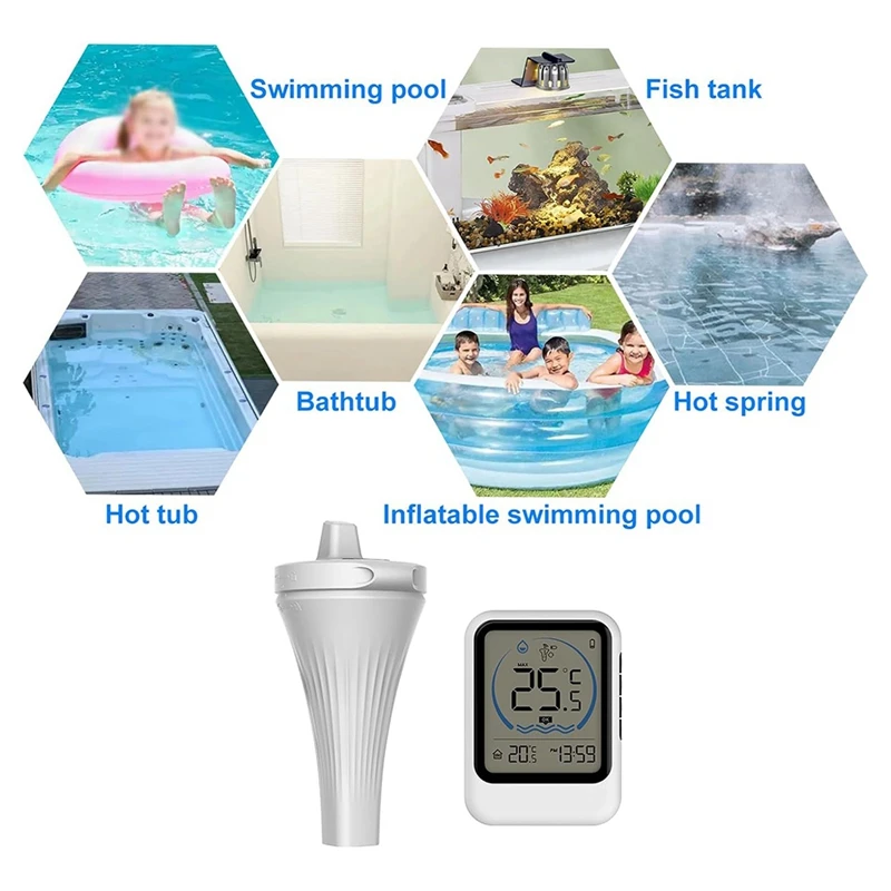 

Pool Thermometer with Temperature Sensor for Swimming PoolJAS