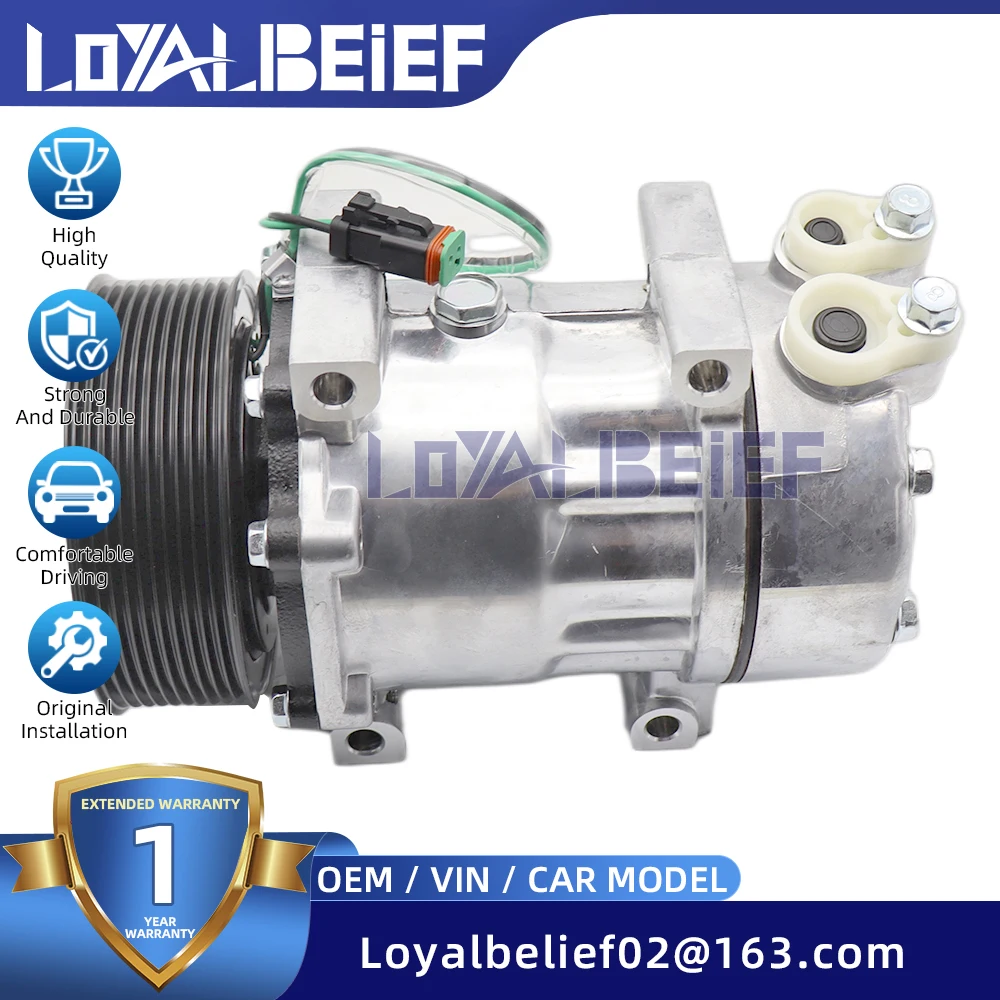 24V SD7H15 Ac Compressor  for SCANIA 4 P G R T Platform Chassis Truck Tractor 1996-  1531196 1888032 10570608