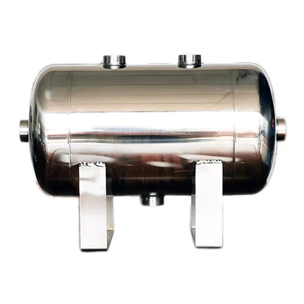 Horizontal small stainless steel gas storage tank 3L multi-interface air compressor matching gas storage tank pressure 1.25MPa