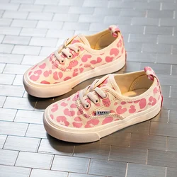 Girls Canvas Shoes Leopard Print Pink Summer New Children's Pedal Shoes Net Red Tide Children's Shoes