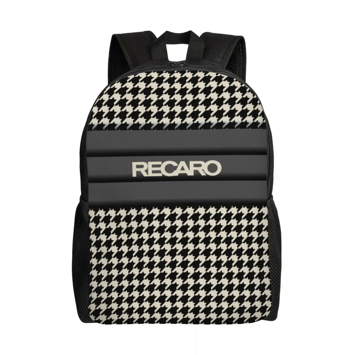 Recaros Logo Mochila para Homens e Mulheres, Resistente à Água, Saco De Escola De Faculdade, Imprimir Bookbags