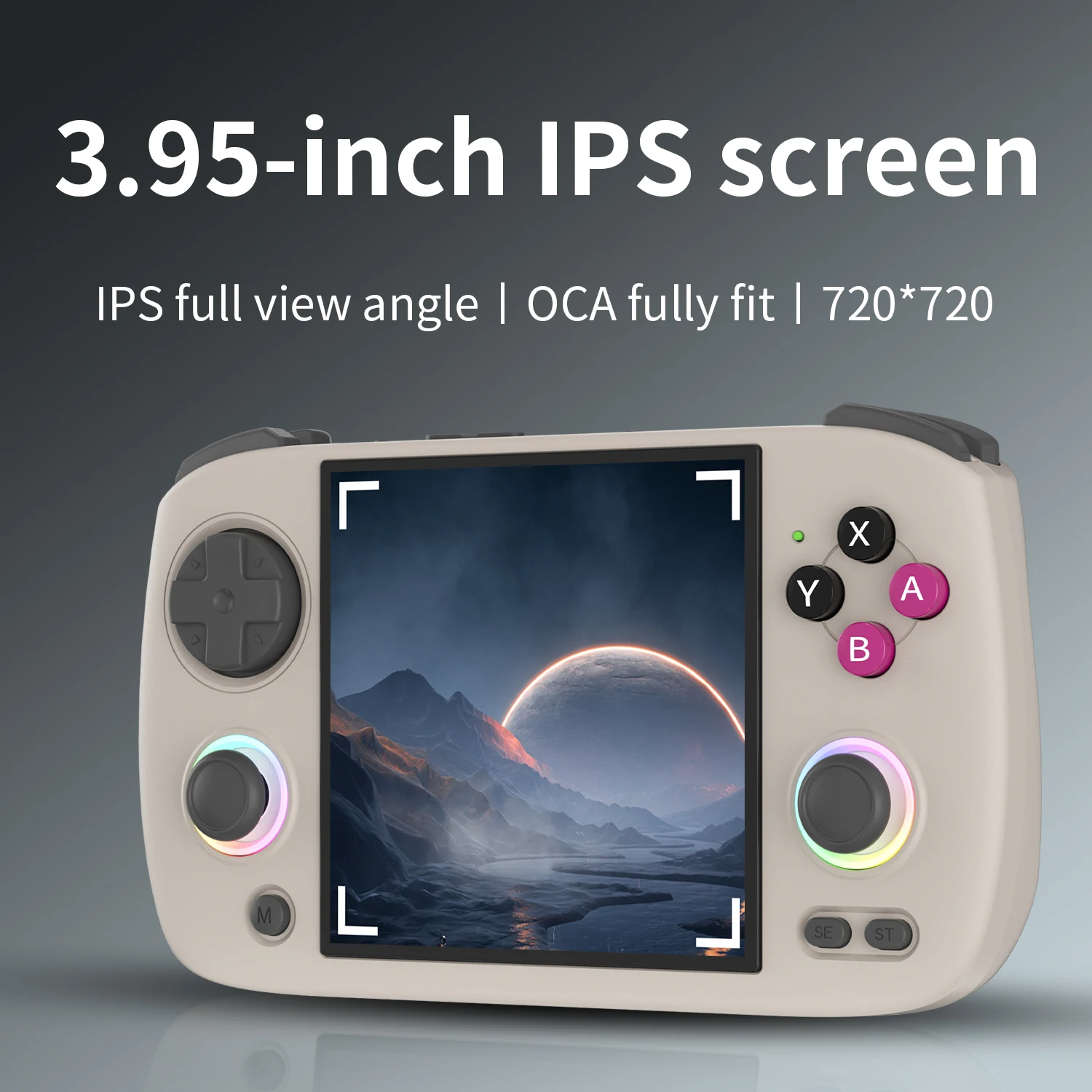 Портативная игровая консоль Anbernic RGCUBEXX 3 95-дюймовый IPS-экран 2 4/5GWiFi 16 миллионов цветов радужное световое кольцо Фото №2