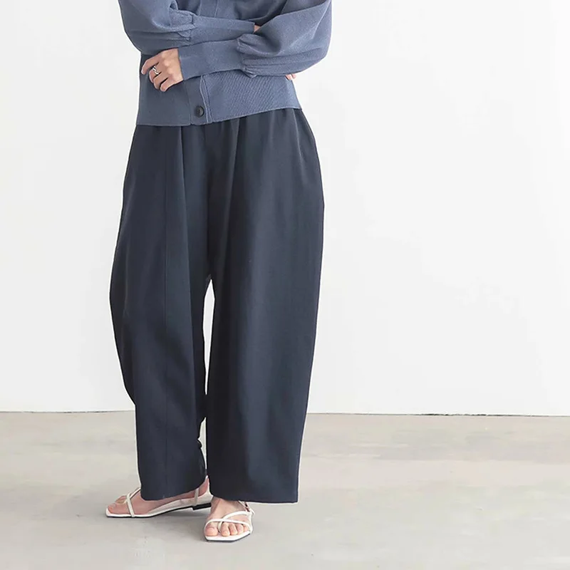 

Spring and Summer Bloomers Women's Wide-leg Pants Loose Solid Color Casual Pants