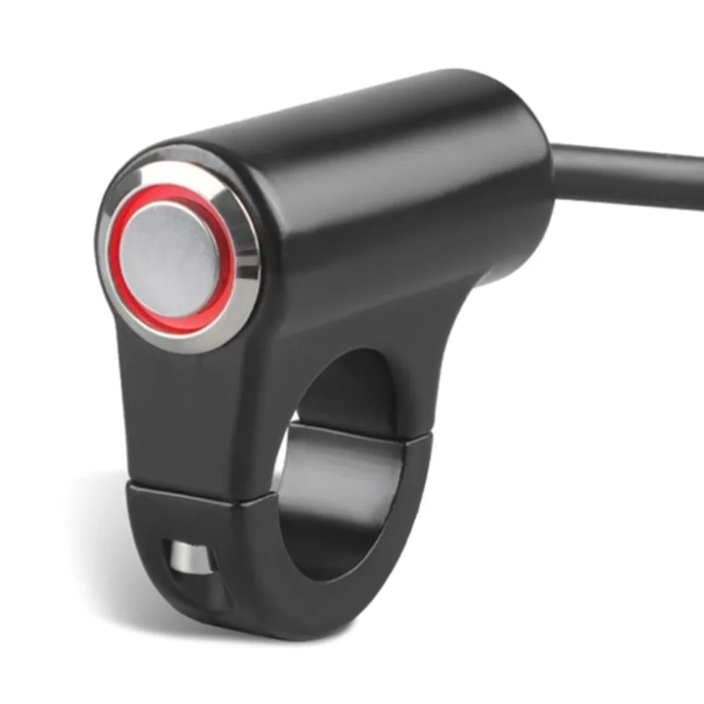 High Quality Motorcycle Handlebar Switch DC 12V ON/OFF Light Push Button Headlight Switch with Indicator