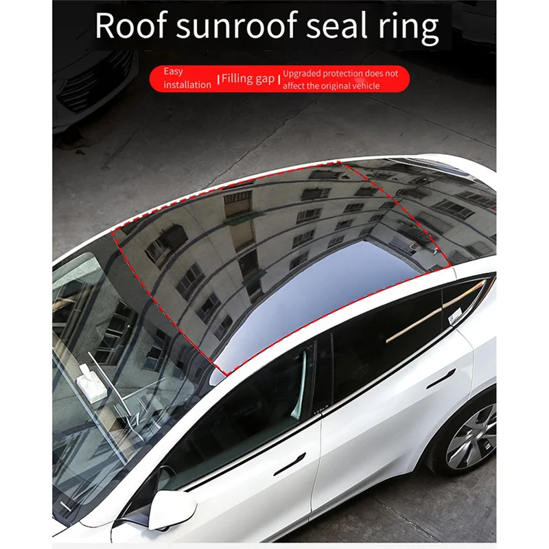 Roof Sunroof Sealing Strip Sunroof Sealing Strip for Tesla Waterproof And Noise Reduction Tesla Modification