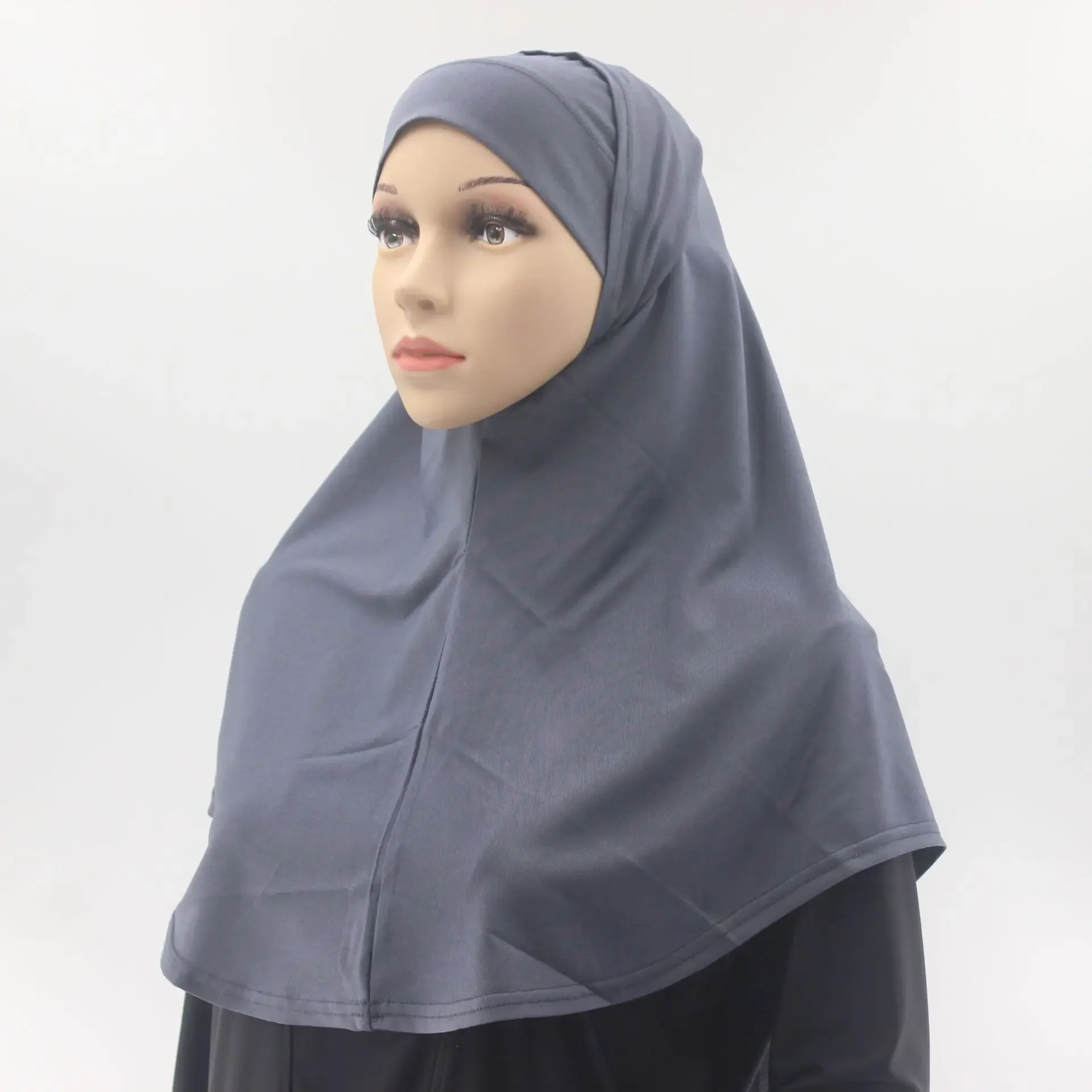 

Middle Eastern Women's Two Piece Scarf Saudi Arabian Amira Hijab Set Dubai Crystal Hemp Fabric Hijabs Turban Islam Headscarf Hat