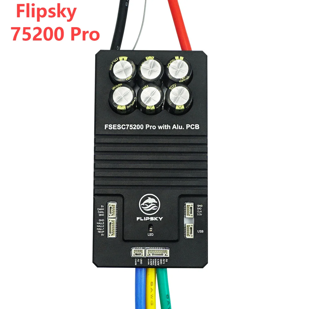 Brushless ESC Flipsky 75200 Pro 84V High Current With Aluminum PCB Based on VESC For Fighting Robot Surfboard AGV Robot Ebike