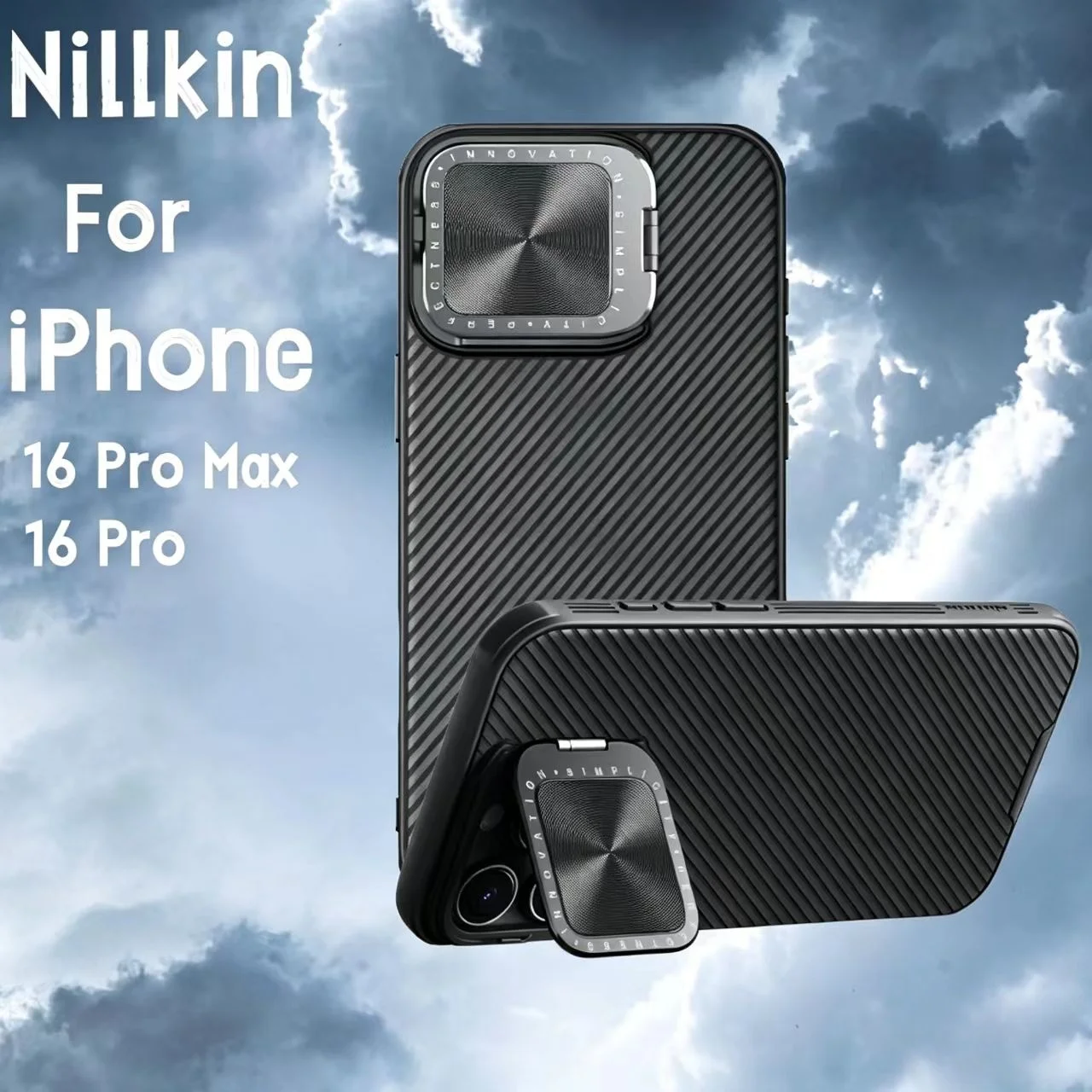 Nillkin for Apple iPhone 16 Pro Max / 16 Pro Case CamShield Prop Lens Camera With Stand Protection Back Cover