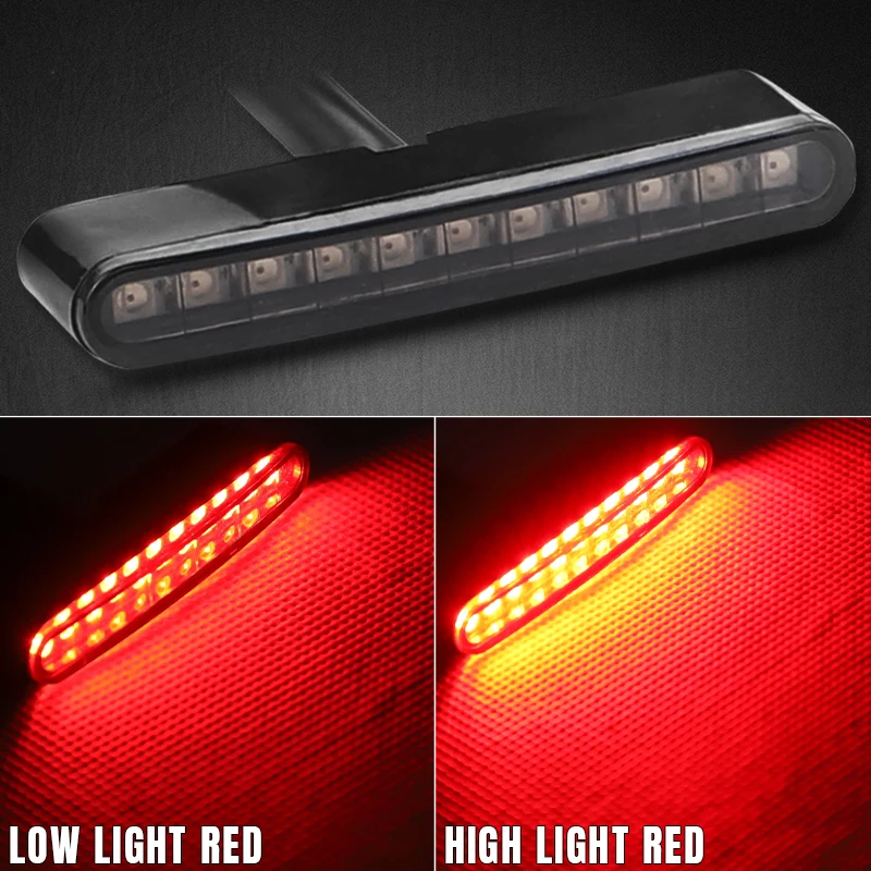 Motorcycle Tail Light LED Motorbike Rear Brake Lamp Stop Brake Light Lamp for Scooter ATV Cafe Racer Bobber Suzuki Kawasaki Bike