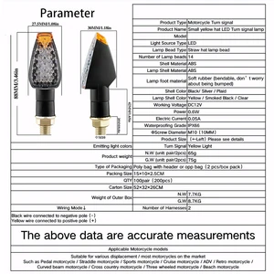 4 pçs universal motocicleta led turn signal light super brilhante 15 led indicador âmbar pisca estilo escala de peixe piscas moto acesso 10 principais vendas pisca sequencial moto - №7