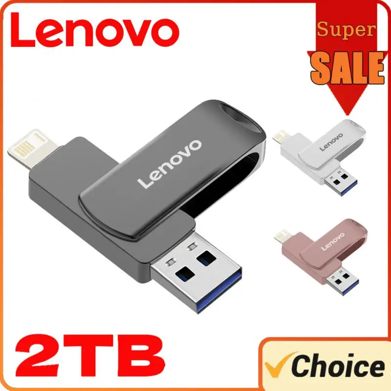 Lenovo Lightning Usb 3.0 Flash Drive 2Tb Micro Usb Geheugenstick 1Tb High Speed Pen Drive Relatiegeschenk