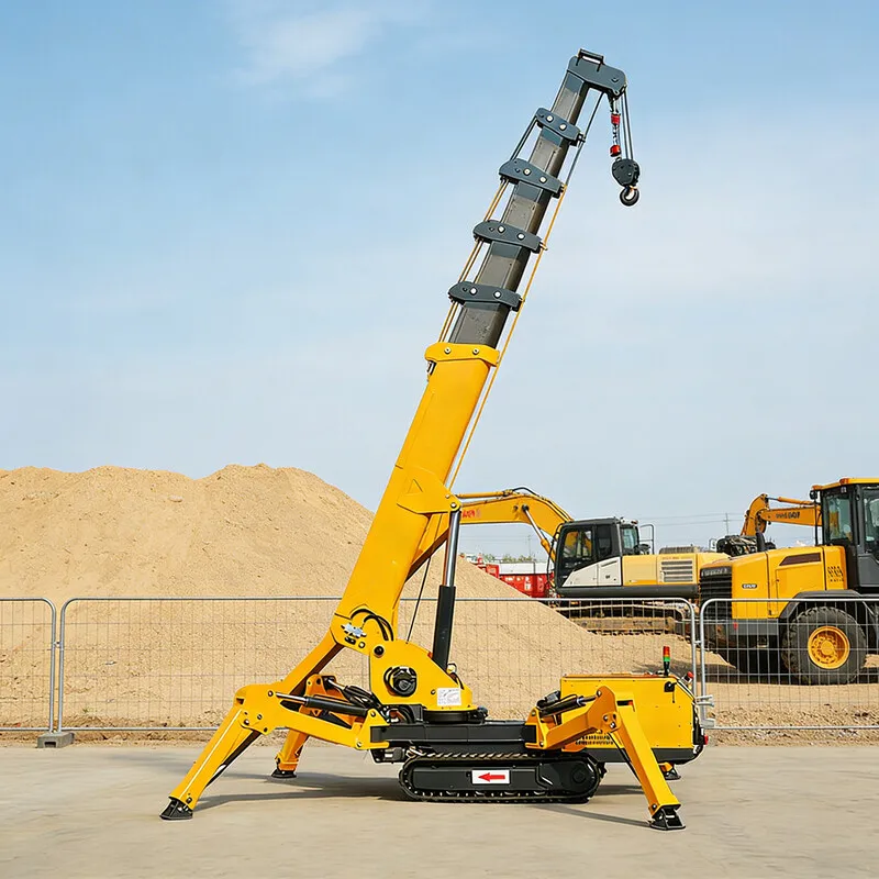 Customized 6.3 Ton Foldable Spider Crane – Hydraulic Telescopic Boom for Construction, Factory Price