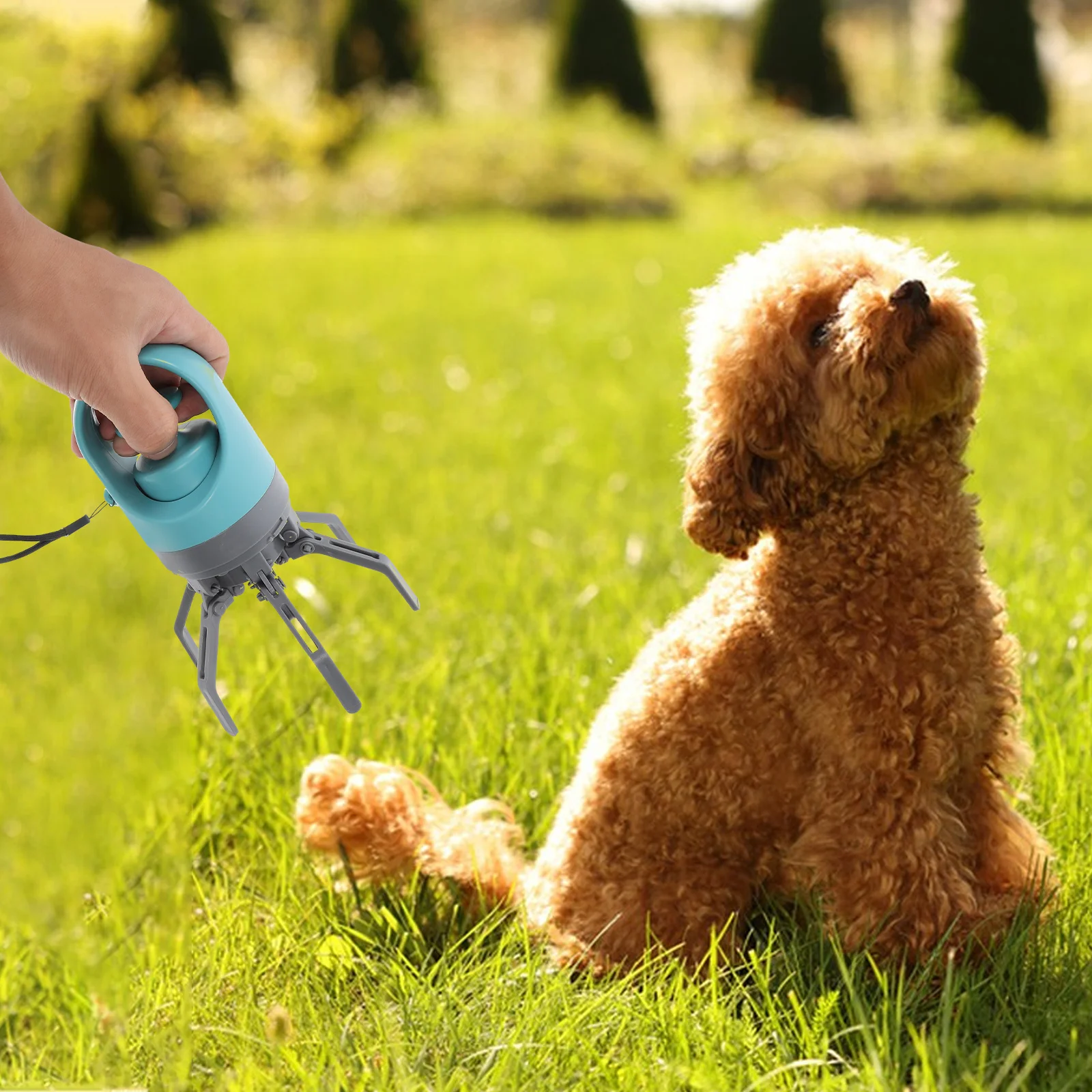 

Portable Dog Pooper Scooper Six Claw Poop Picker Upper Lightweight Built-in Poop Bag Holder Outdoor Walk Hiking