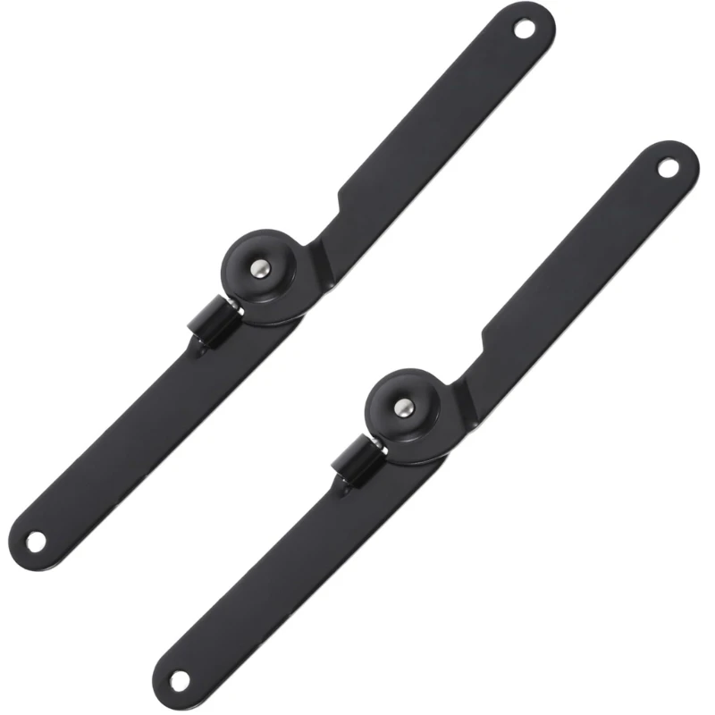 

Pack of 2 Heavy Duty Rotatable Lid Support Iron 180 Degree Folding Hinges Quick Fixing for Cabinet Door Box Cupboard