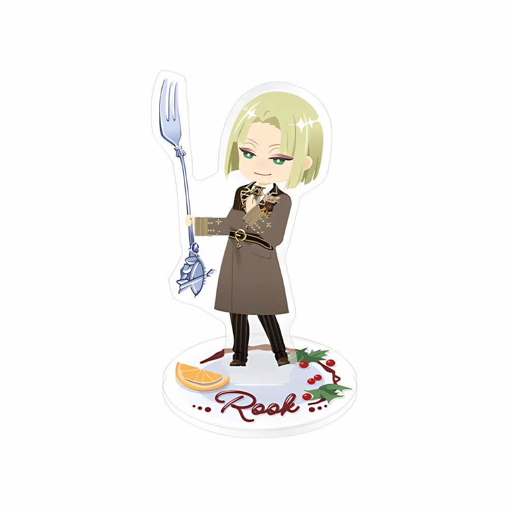 Anime Twisted Wonderland Acrylic Stand Keychain 2026 New La Bonbonniere Chibi Dessert Style Silver Lilia Cater Figures Decor
