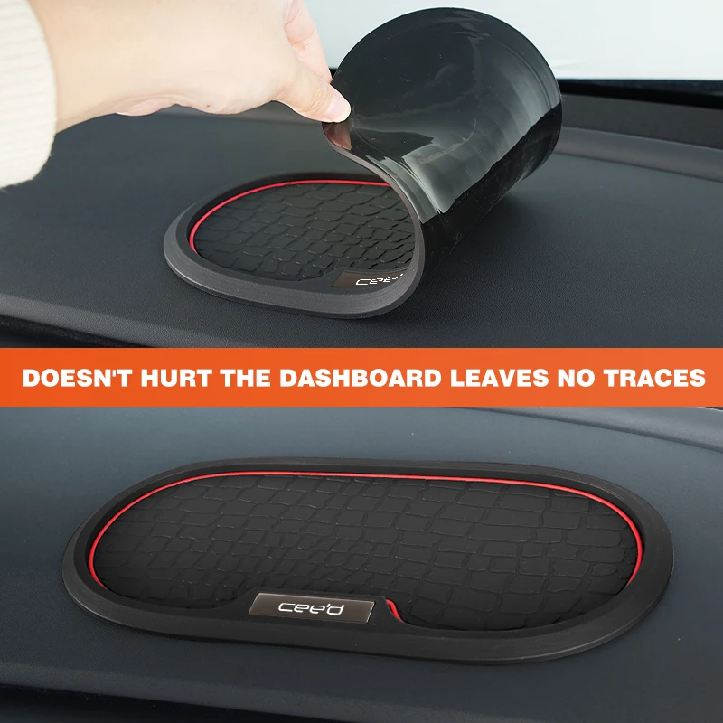 For KIA Car Dashboard Non-slip Mat Phone Key Storage Pad Accessories Ceed ED 2006 2007 2008 2009 2010 2011 2012 - view 5