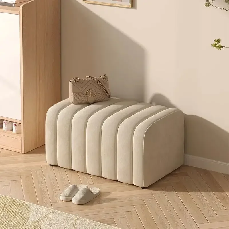 Bed end stool, bed bed, sofa, bedroom, simple long strip shoe changing stool, dressing room, design sense, sofa stool