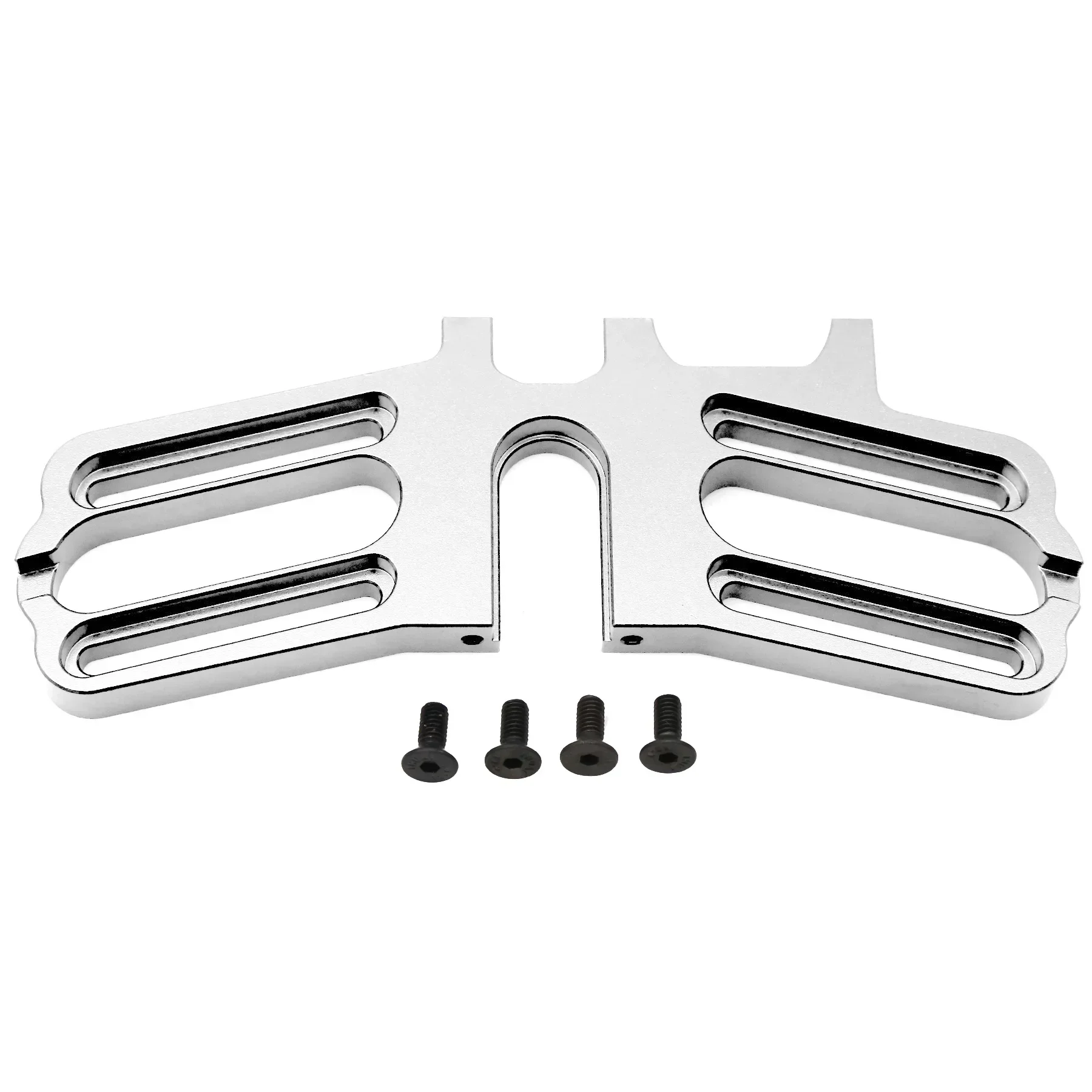 Suporte de motor duplo de metal para arrma 1/7 infração ilimitada crime 6s blx rc peças de atualização de carro
