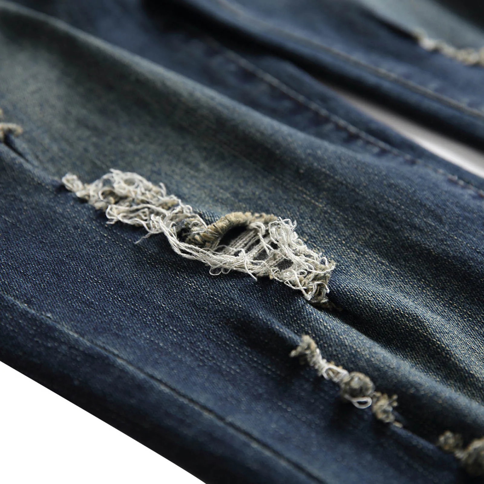 Men Casual High Street Pants Hip Hop Male Jeans Big Pocket Slim Fit Cargo Trousers Biker Jogger Sweatpants pantalones hombre