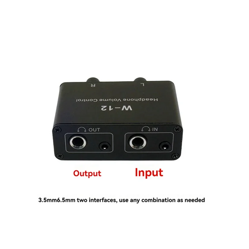 Hot-Sound Controller Headphone Volume Control 3.5Mm + 6.35Mm Stereo Volume Controller Adjustment For Left And Right Channels