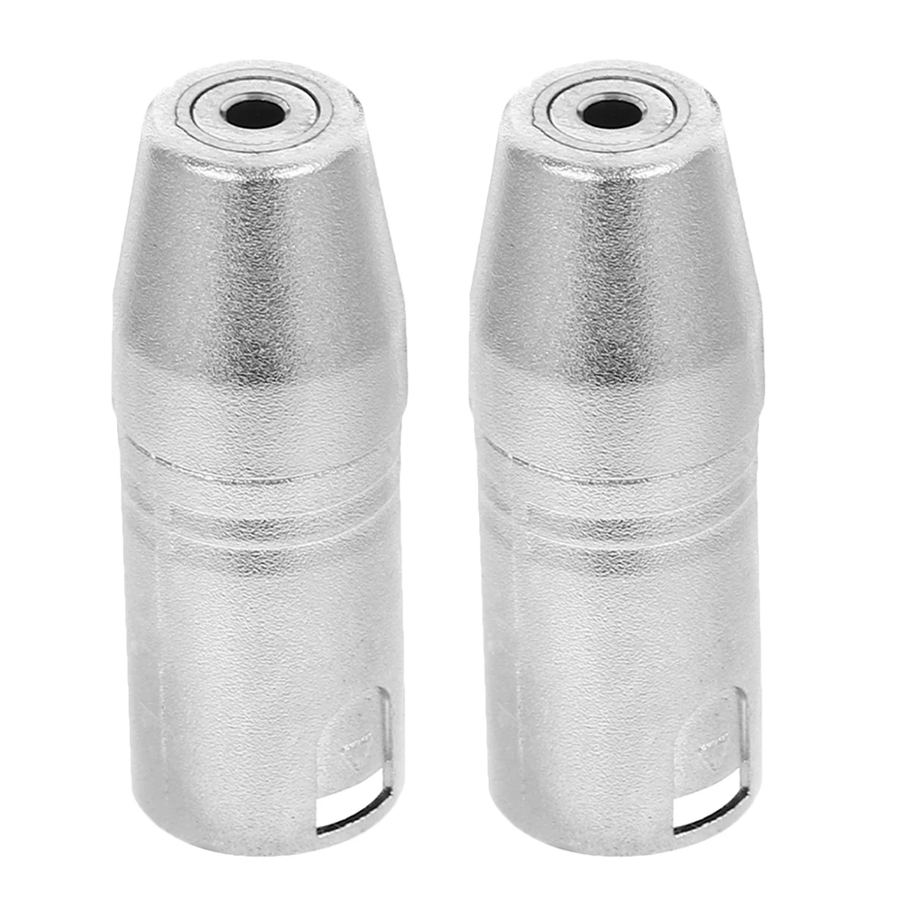 

2pcs 1/8 Adapter 3-Pin Male 3.5Mm Female Socket Audio Converter For Microphone Accessories Plug-And-Play Universal Connection
