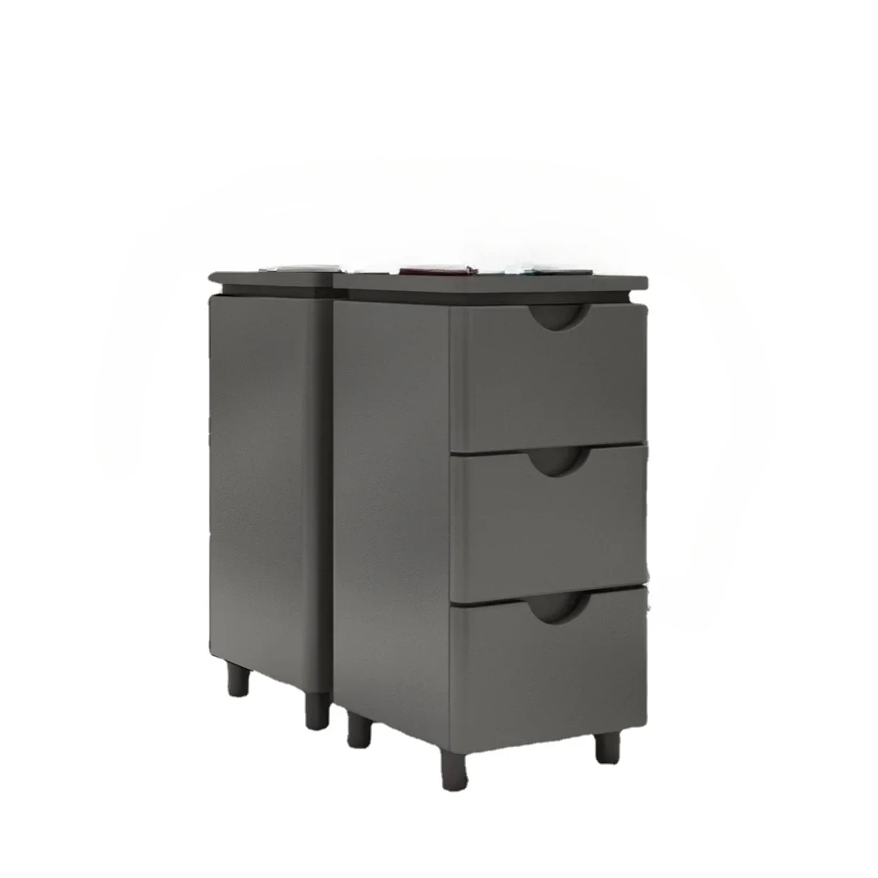 Hairdresser Special Tool Cabinet Stainless Steel Storage Double-sided Cabinet High-end Barber Shop