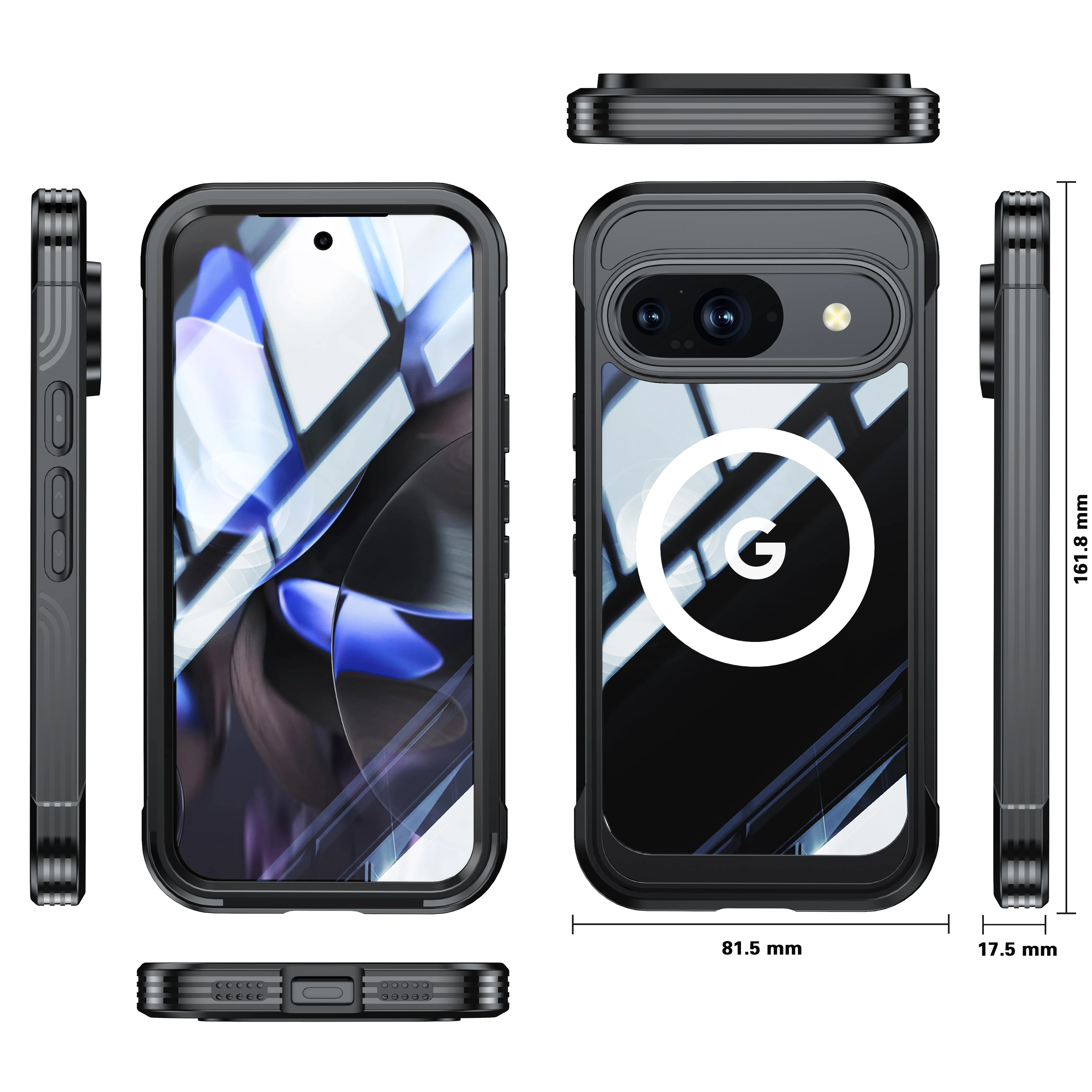 

Suitable for Google Pixel 10/10 Pro Xl, All-Inclusive Sealed Anti-Fall and Dustproof Protective Case with Magnetic Wireless Charging Function, Transparent and Lightweight Phone Case