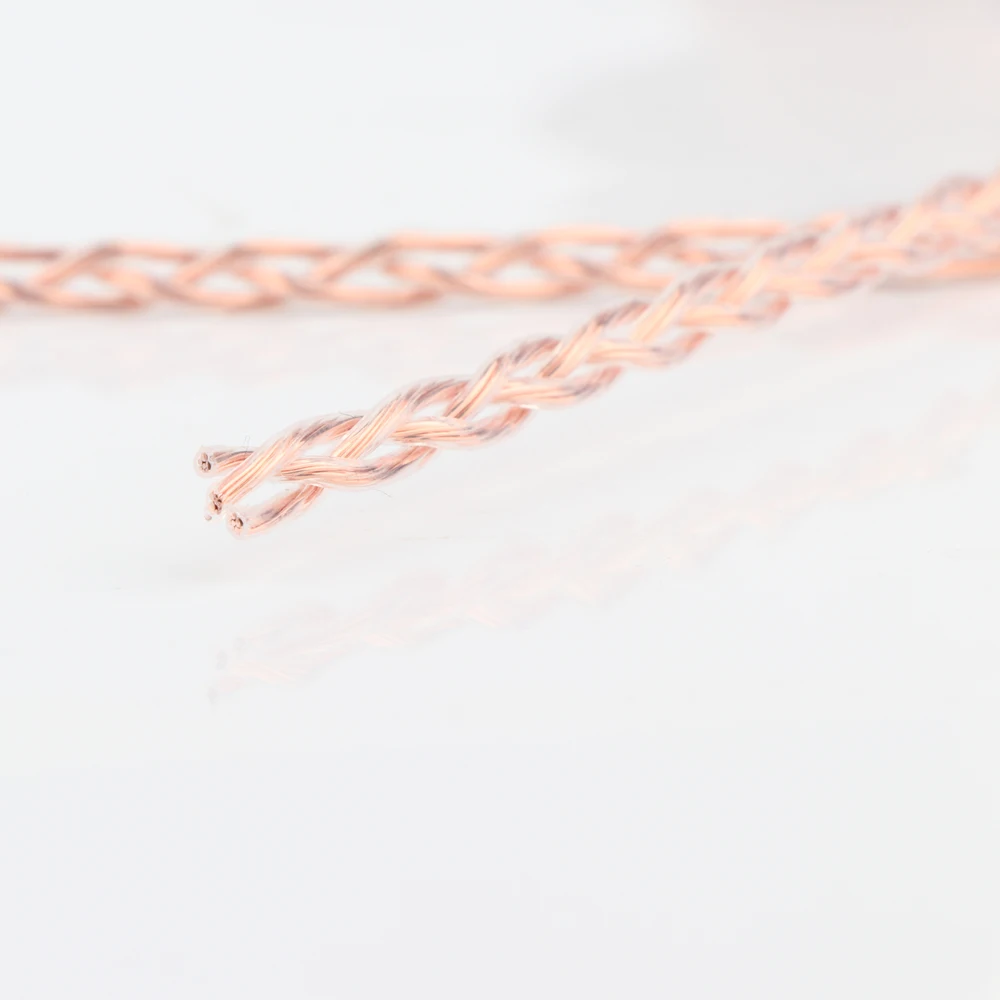 3Cu 3core weaving OCC Copper speaker Wire Teflon RCA Cable hifi audio interconnect cable wire audio video extend single wire