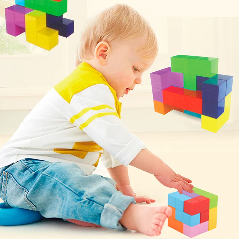 Cube Magneet Magnetische Blokjes Speeltjes Cubo Puzzel Educatief Speelgoed Meerdere Vormen Magic Cube Kerst Verjaardag Geschenken