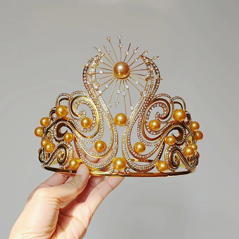 

Большая регулируемая тиара Miss Univers Crown Beauty Pageant 2024.