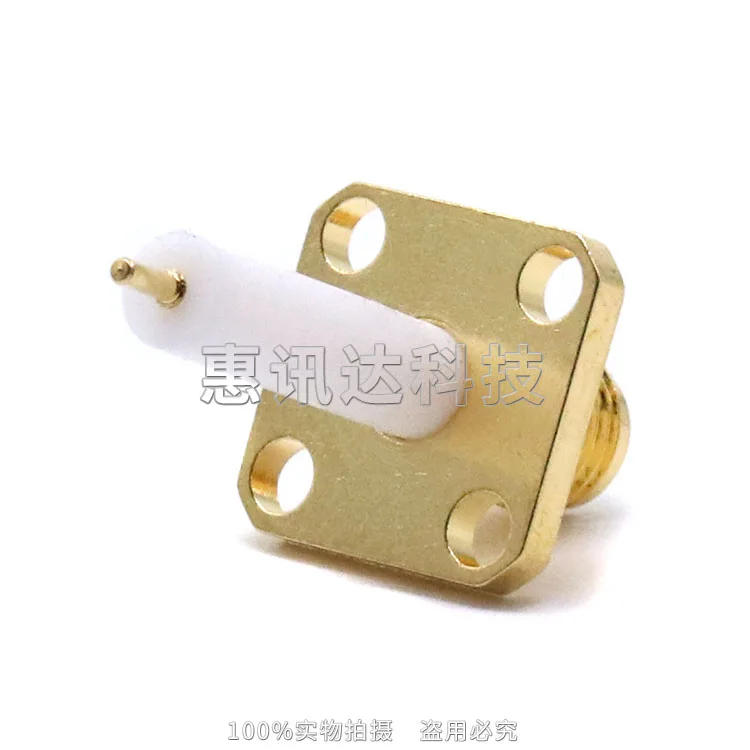 SMA-KFD15 SMA four-hole flange head, antenna connector, insulator length 15MM conductor length 3MM