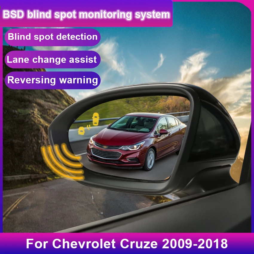 

Автомобильный BSD BSM BSA для Chevrolet Cruze 2009-2018, предупреждение о слепой зоне, приводное зеркало, задний радар, система обнаружения микроволновой печи