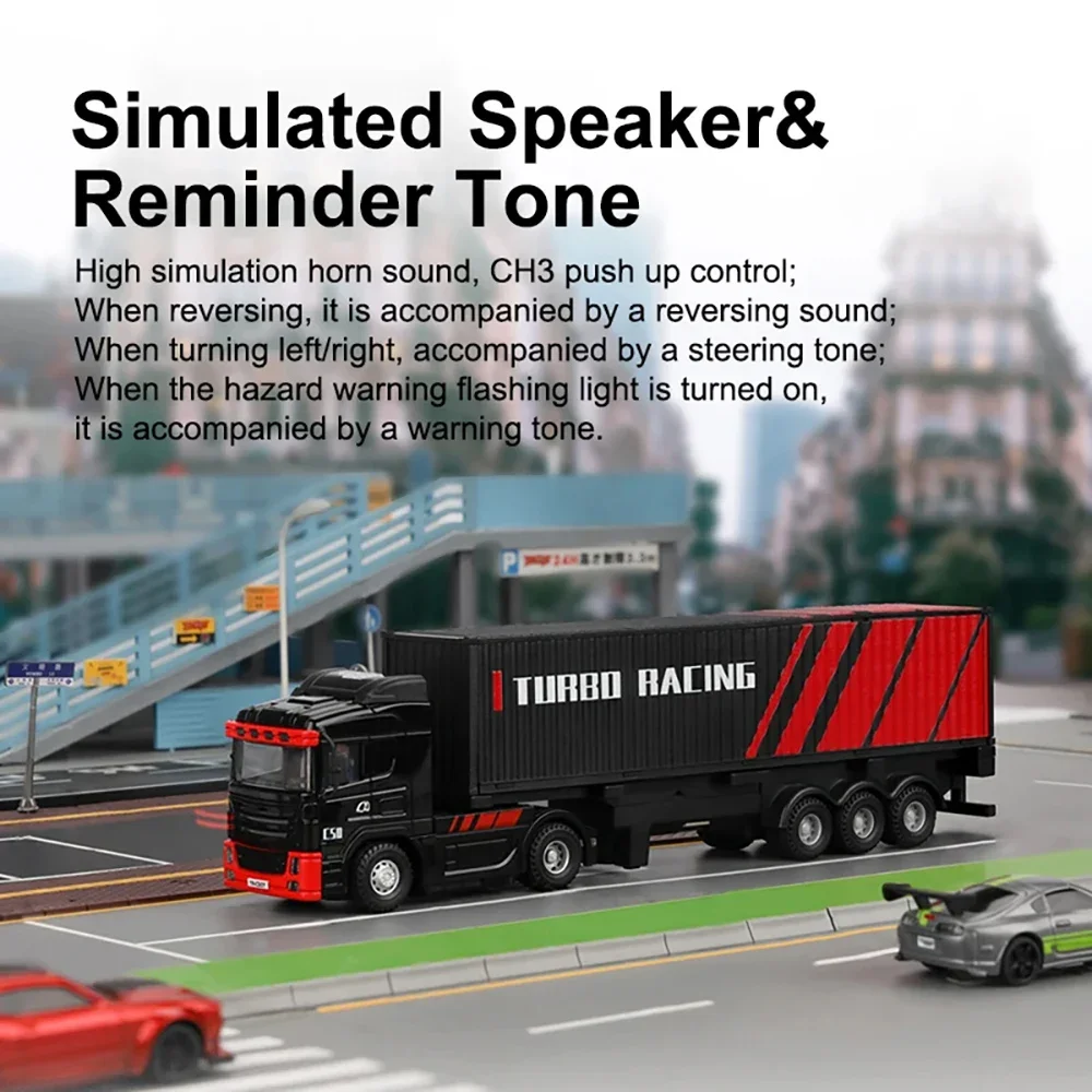 Turbo Racing 1:16 RTR セミトラック　c50 Turbo Racing C50-T 1:76 C50 Remote Control Truck Simulated Vehicle