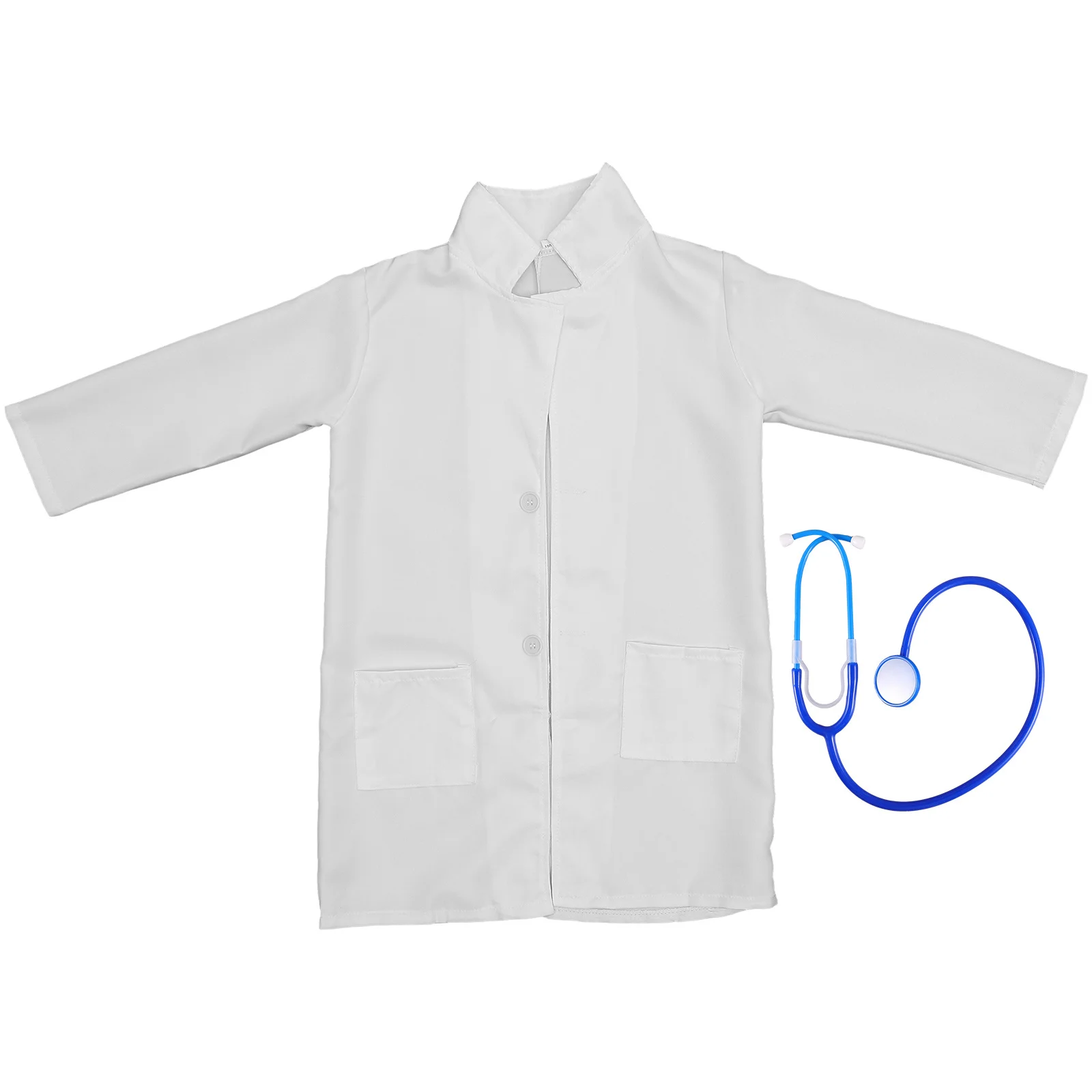 

HOOTNEE Doctor Role Play Costume Set for Kids Stethoscope and Coat Simulation Suit for Boys Girls Non Medical
