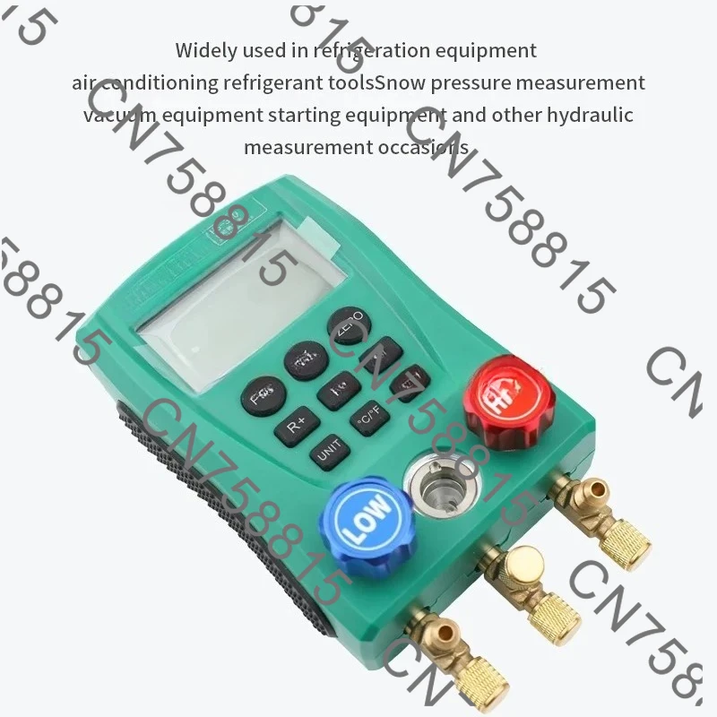 

air compressor vacuum pressure and temperature tester for HVAC，Digital header equipment, refrigeration vacuum gauge HS-330