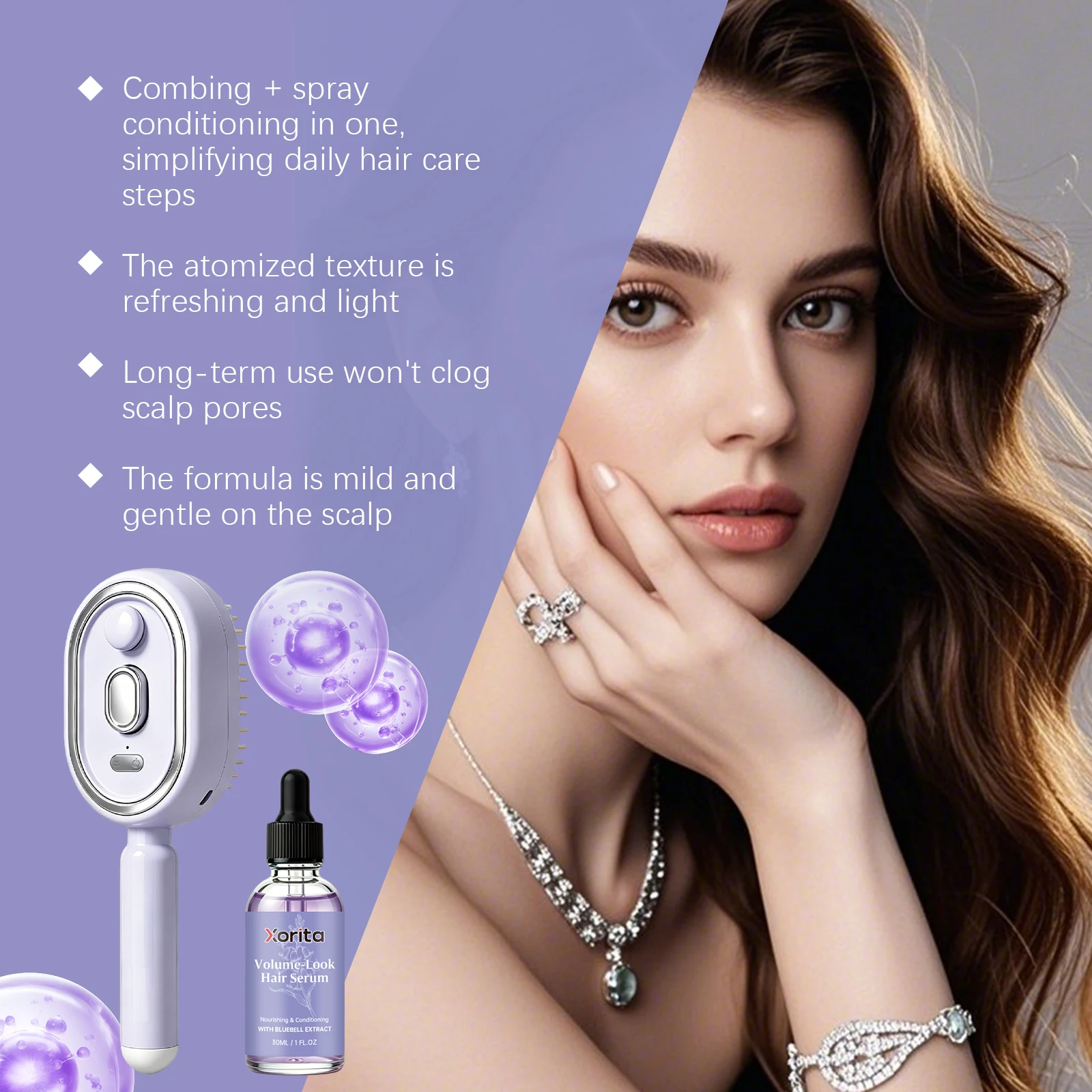 Xorita Spray Scalp Massage Com - đánh giá và giá Hair Care Serum