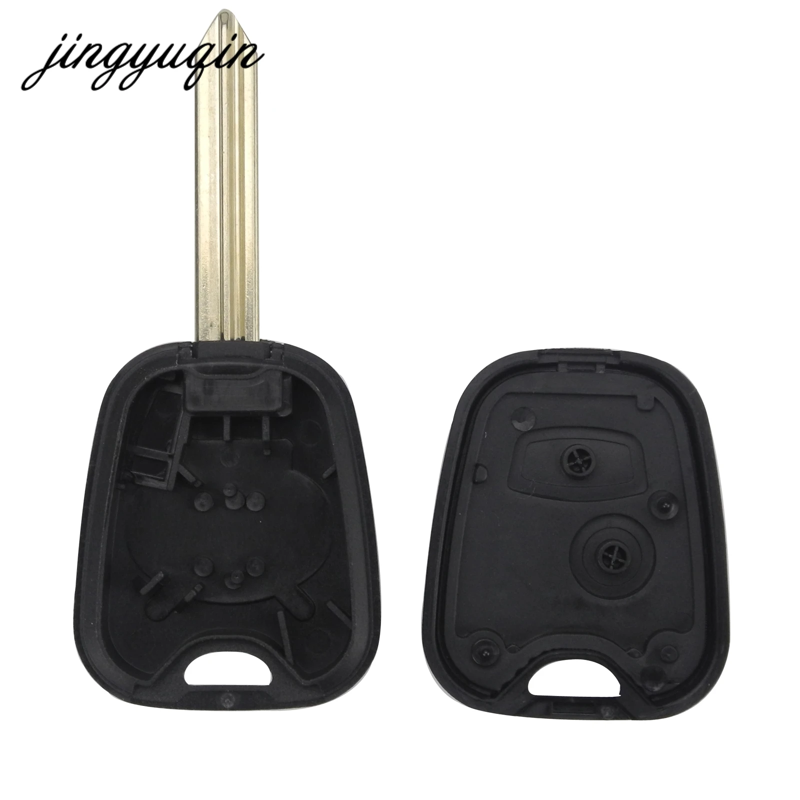 Jingyuqin 10 sztuk/partia 2 przycisk zdalnego Fob Car Key Case dla Citroen C1 C2 C3 Saxo Xsara Picasso Berlingo klucz Shell