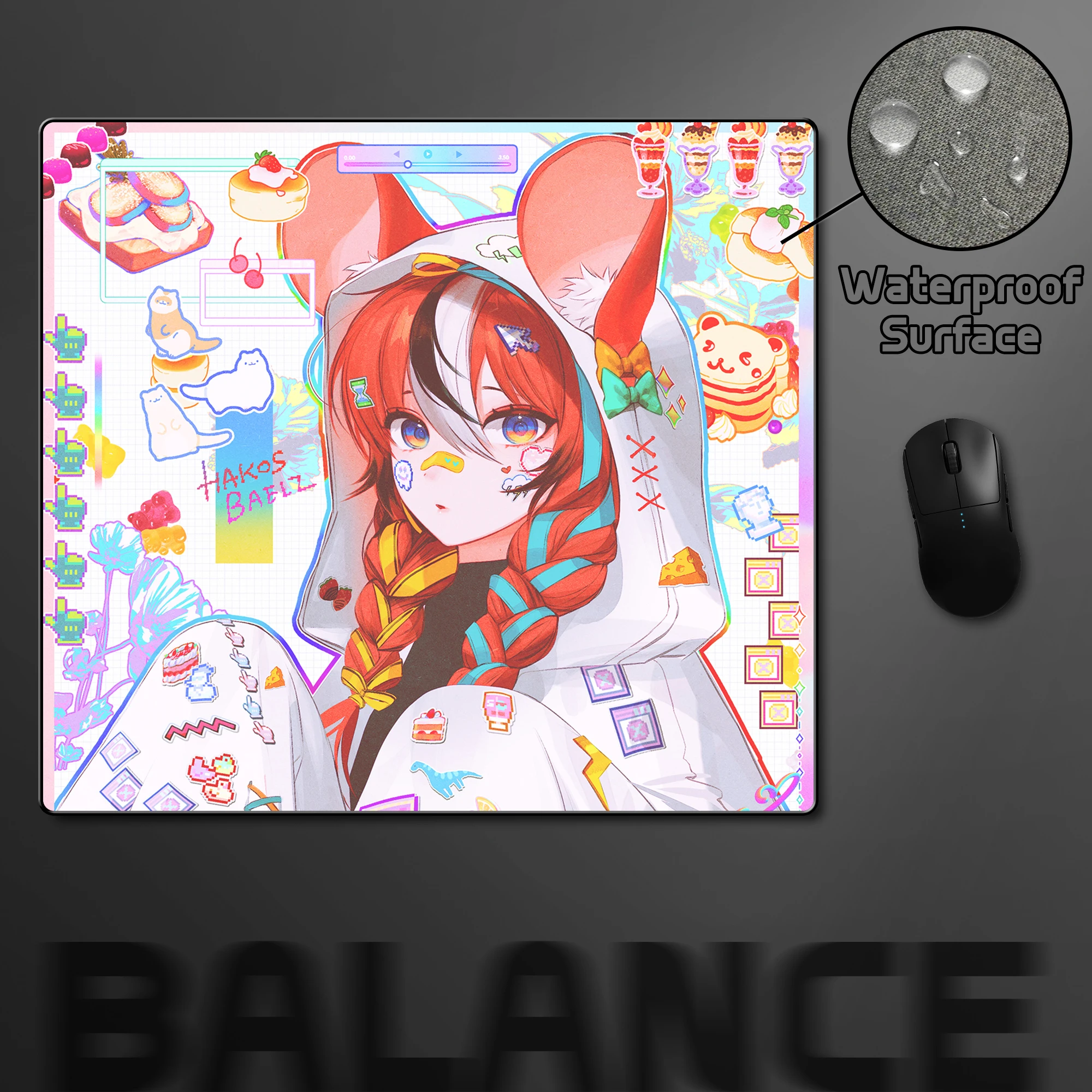 

Anime Mouse Pad Big Office Waterproof Laptop Mousepad 45*40cm Premium Locking Edge Computer Mouse Mat Cute Table Pads Kawaii