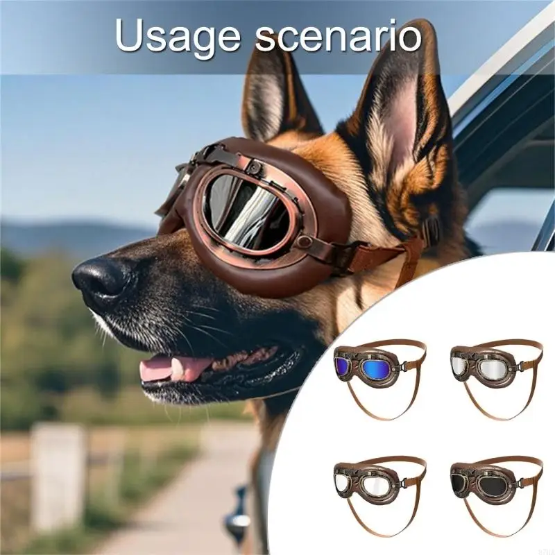

Retro Dog Goggles с мягкой кожаной накладкой антикварной дизайн для открытого пляжного горы.