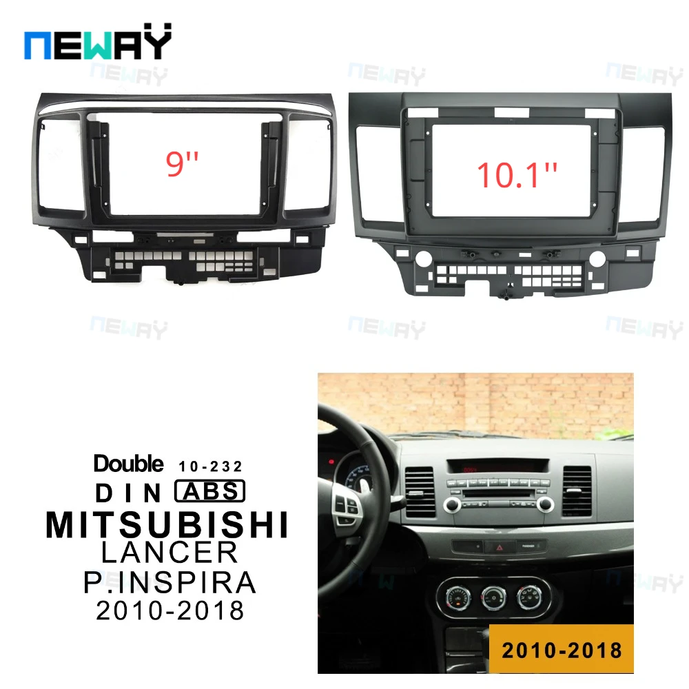 Car interior accessories Radio Fascia DVD panel frame  For MITSUBISHI LANCER 2010-2018